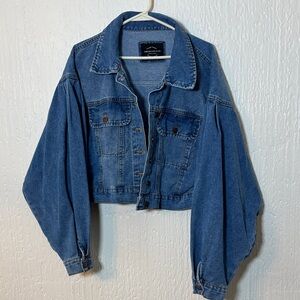 American Bazi Classic Blue Jean Jacket Women Size 1X
